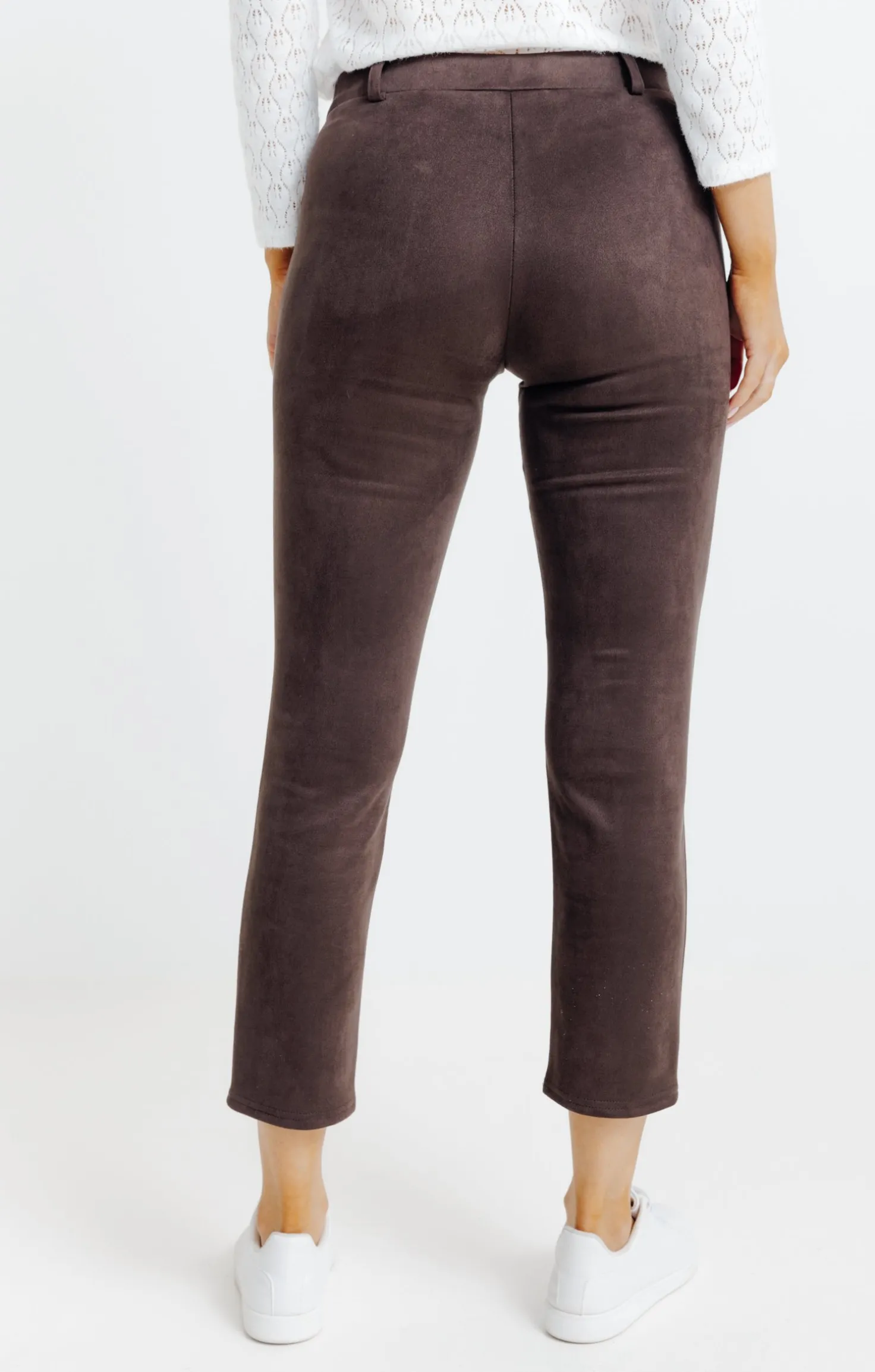 legging suédine détail clous -