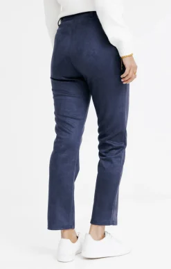 legging suédine détail clous -