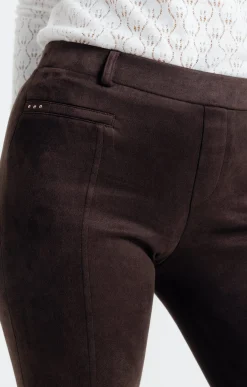 legging suédine détail clous -