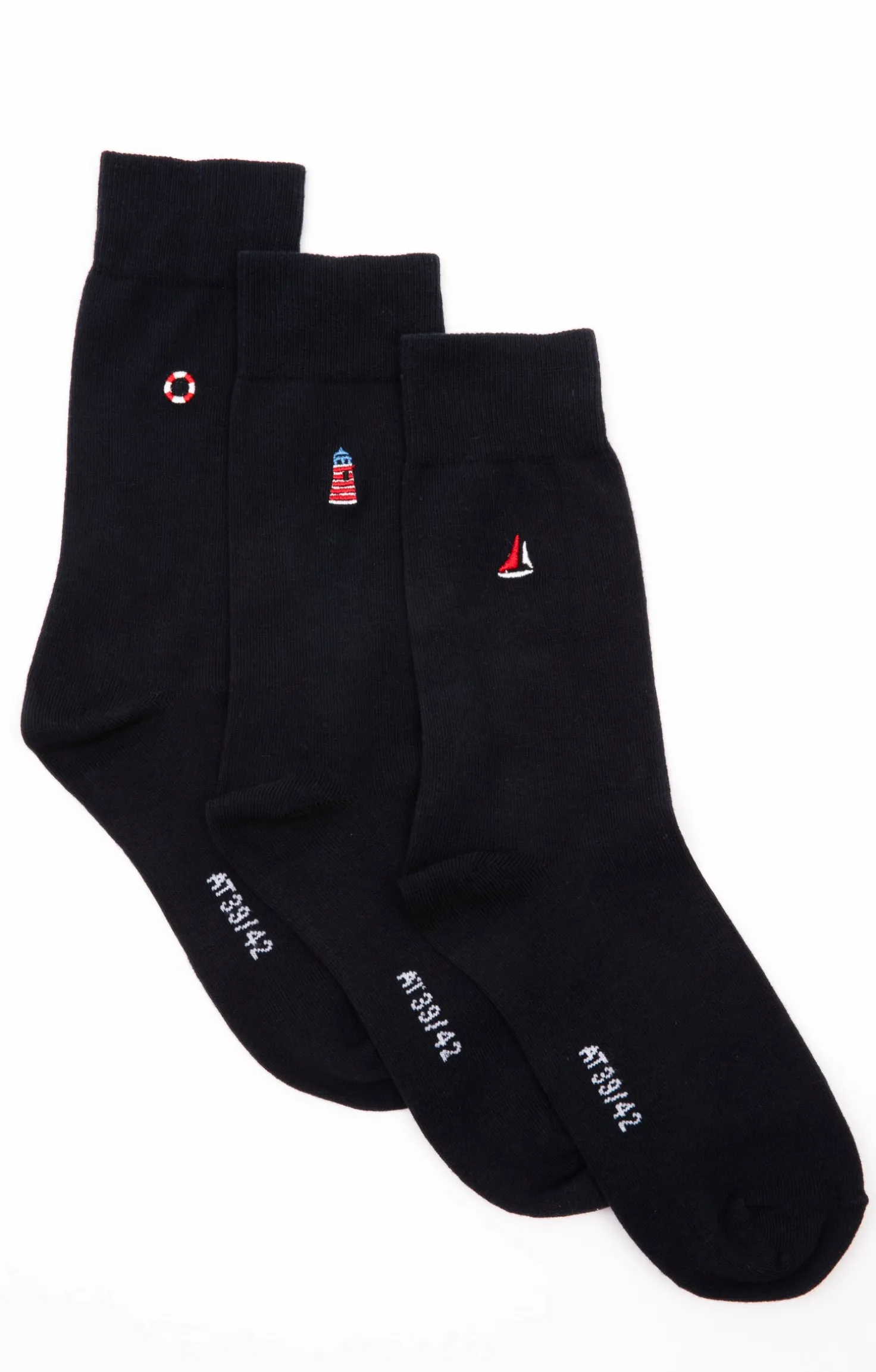 Lot de 3 paires de chaussettes Nautic -