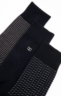 Lot de 3 paires de chaussettes TRAIT FIN -