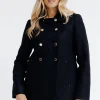 Manteau à fermeture croisée -