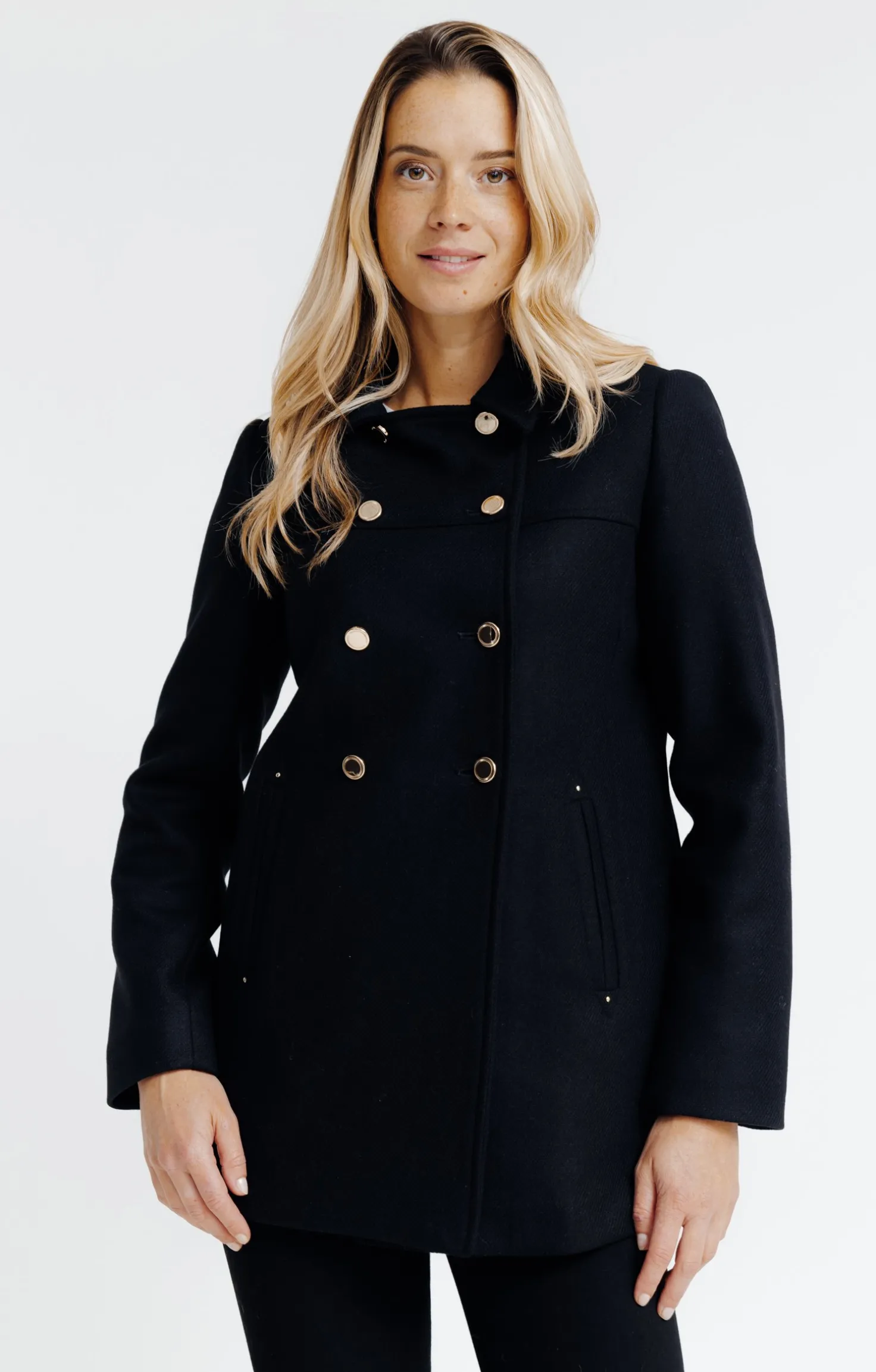 Manteau à fermeture croisée -