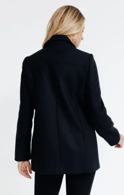Manteau à fermeture croisée -