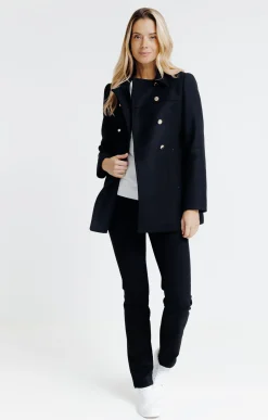 Manteau à fermeture croisée -