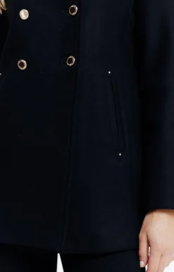 Manteau à fermeture croisée -