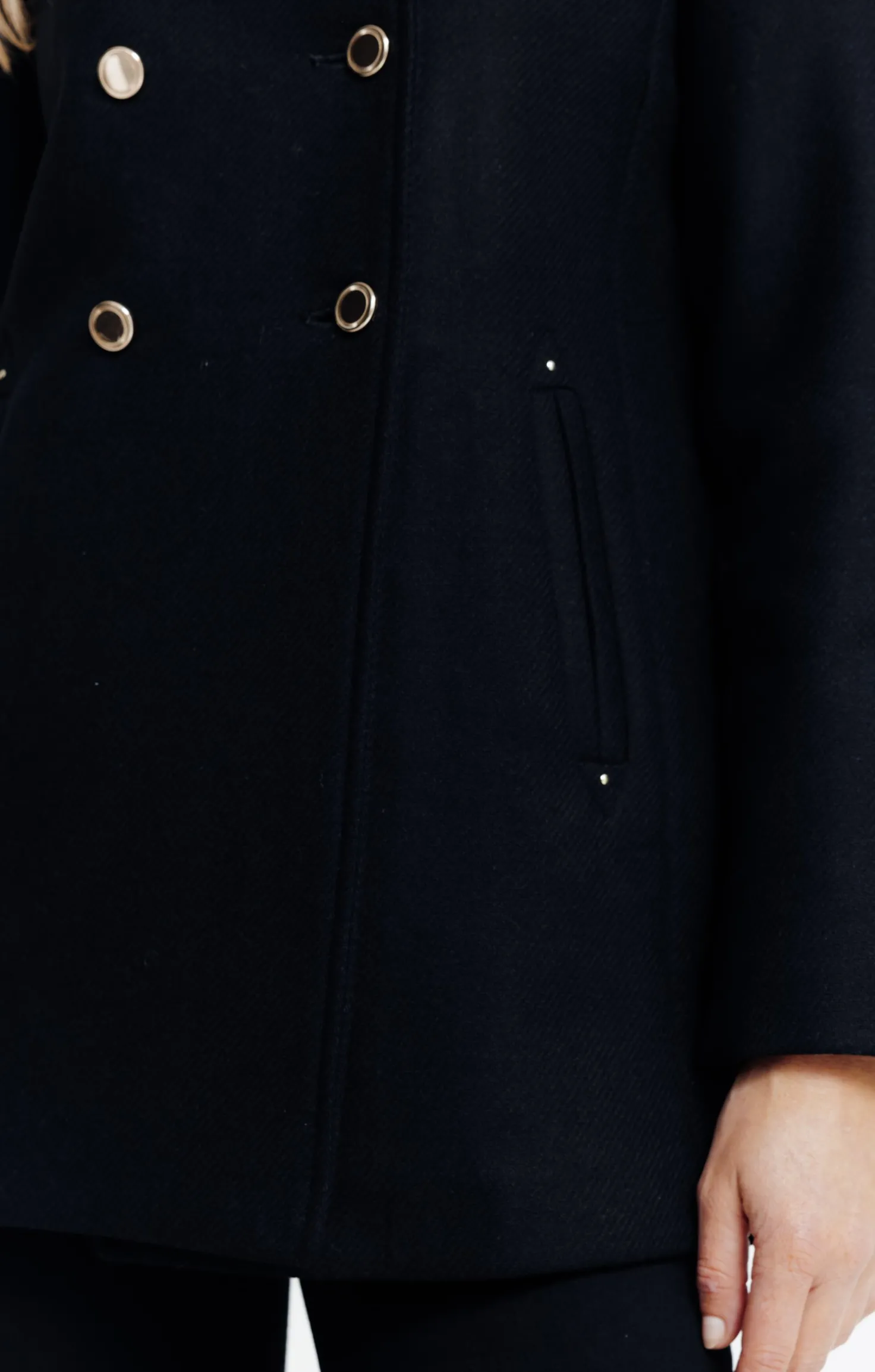 Manteau à fermeture croisée -