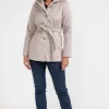 Manteau avec ceinture à nouer -