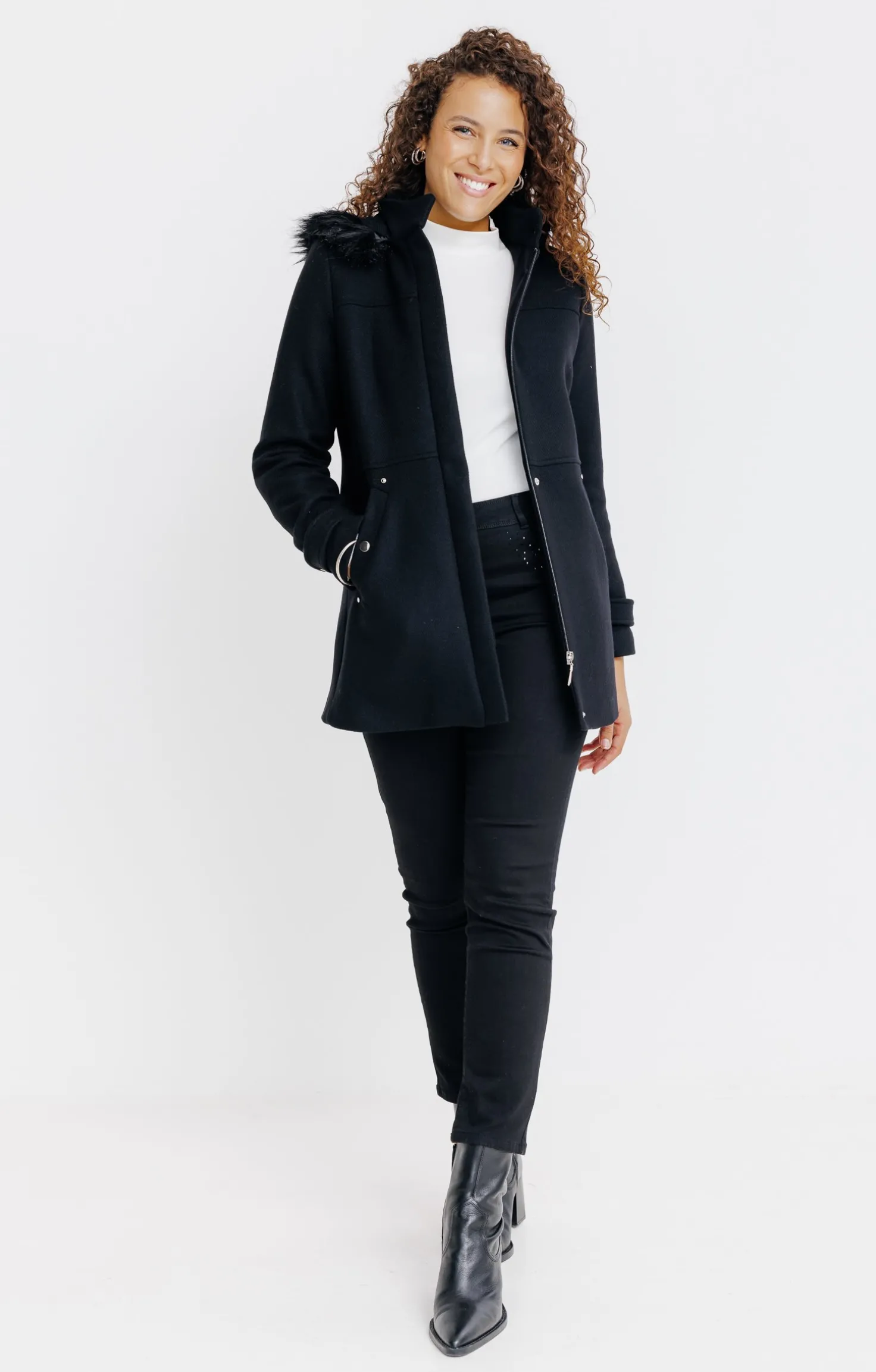 Manteau col montant -