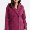 Manteau court col tailleur -