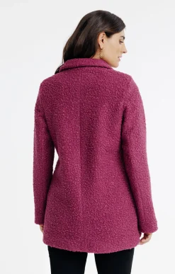 Manteau court col tailleur -