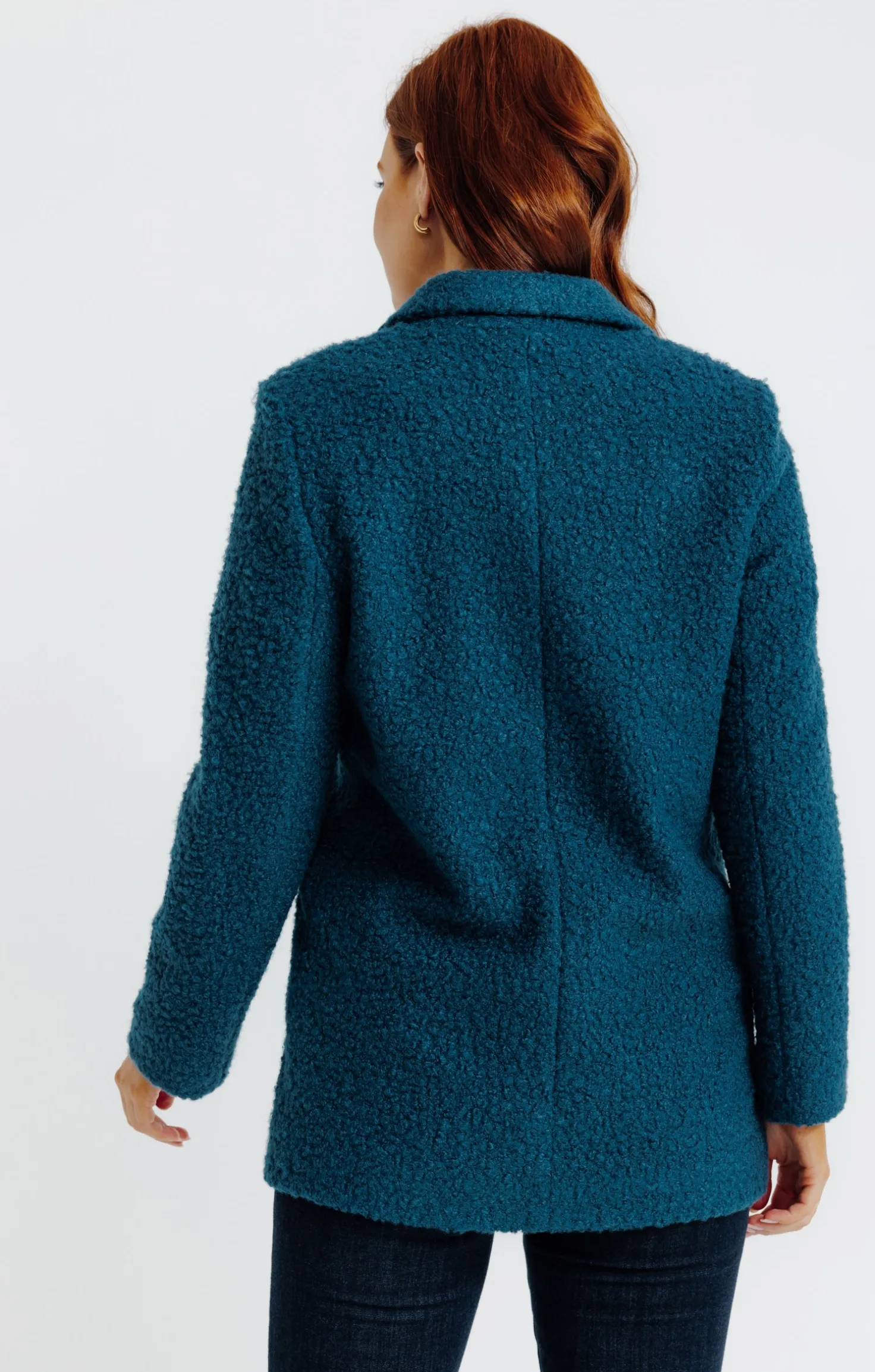 Manteau court col tailleur -