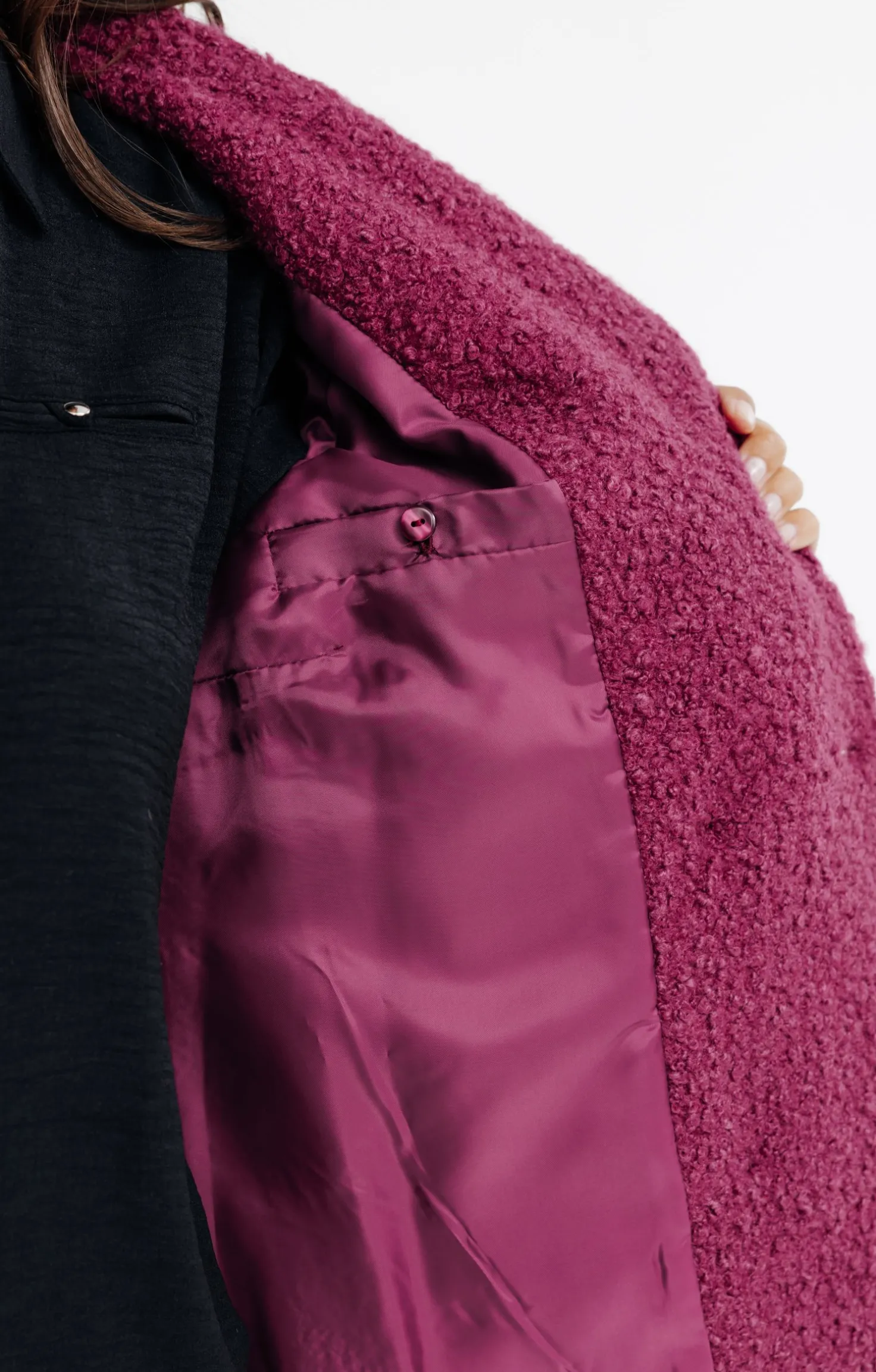 Manteau court col tailleur -