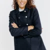 Manteau fermeture croisée -
