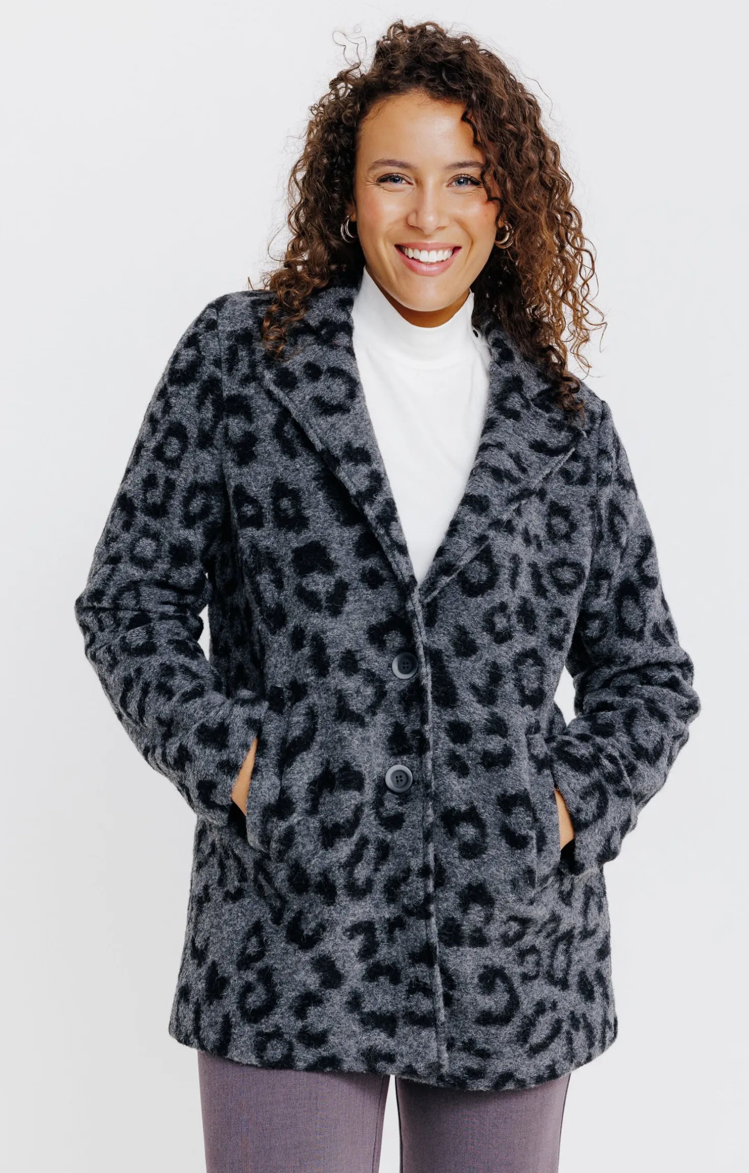 Manteau imprimé fantaisie -