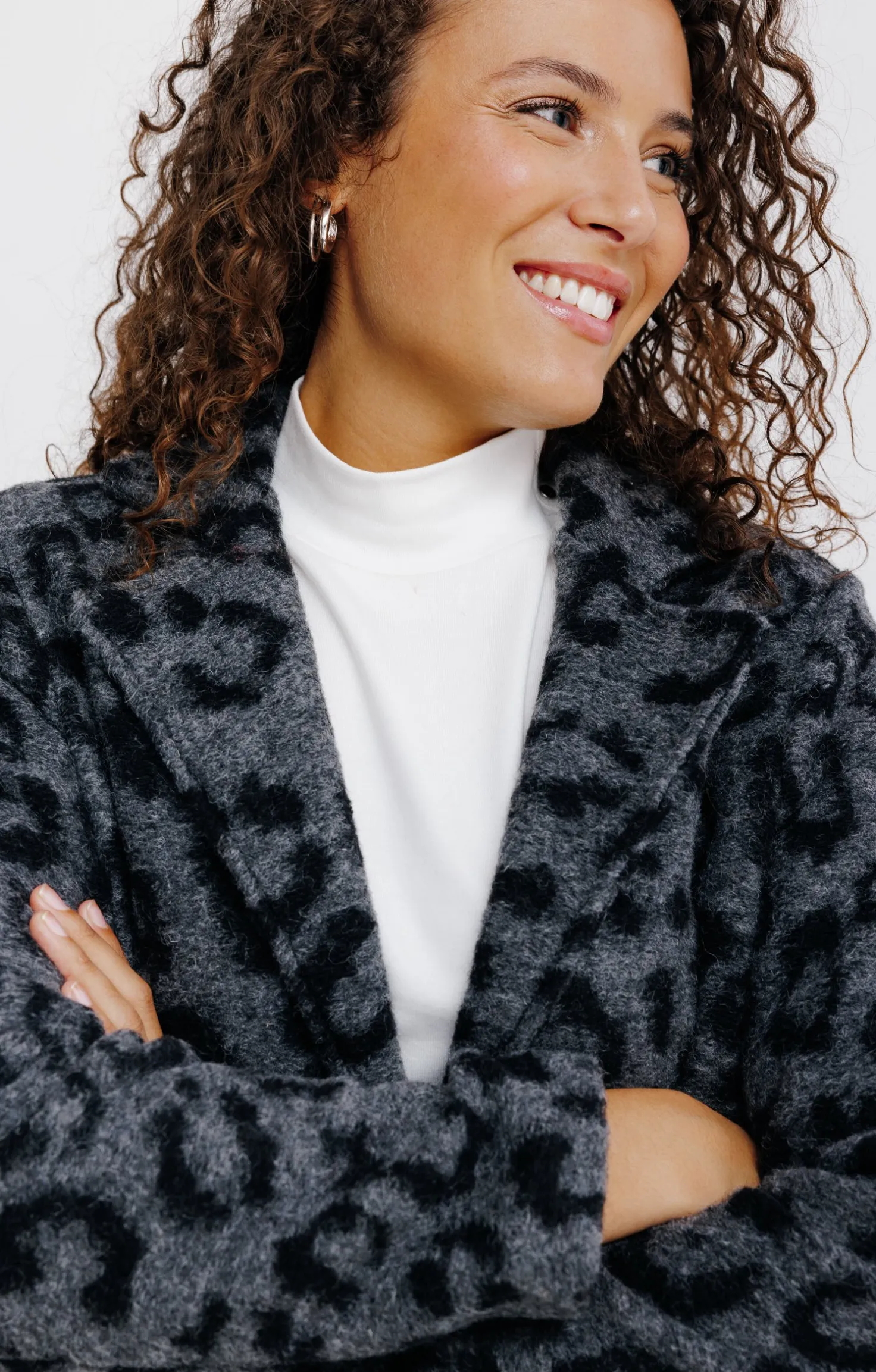 Manteau imprimé fantaisie -