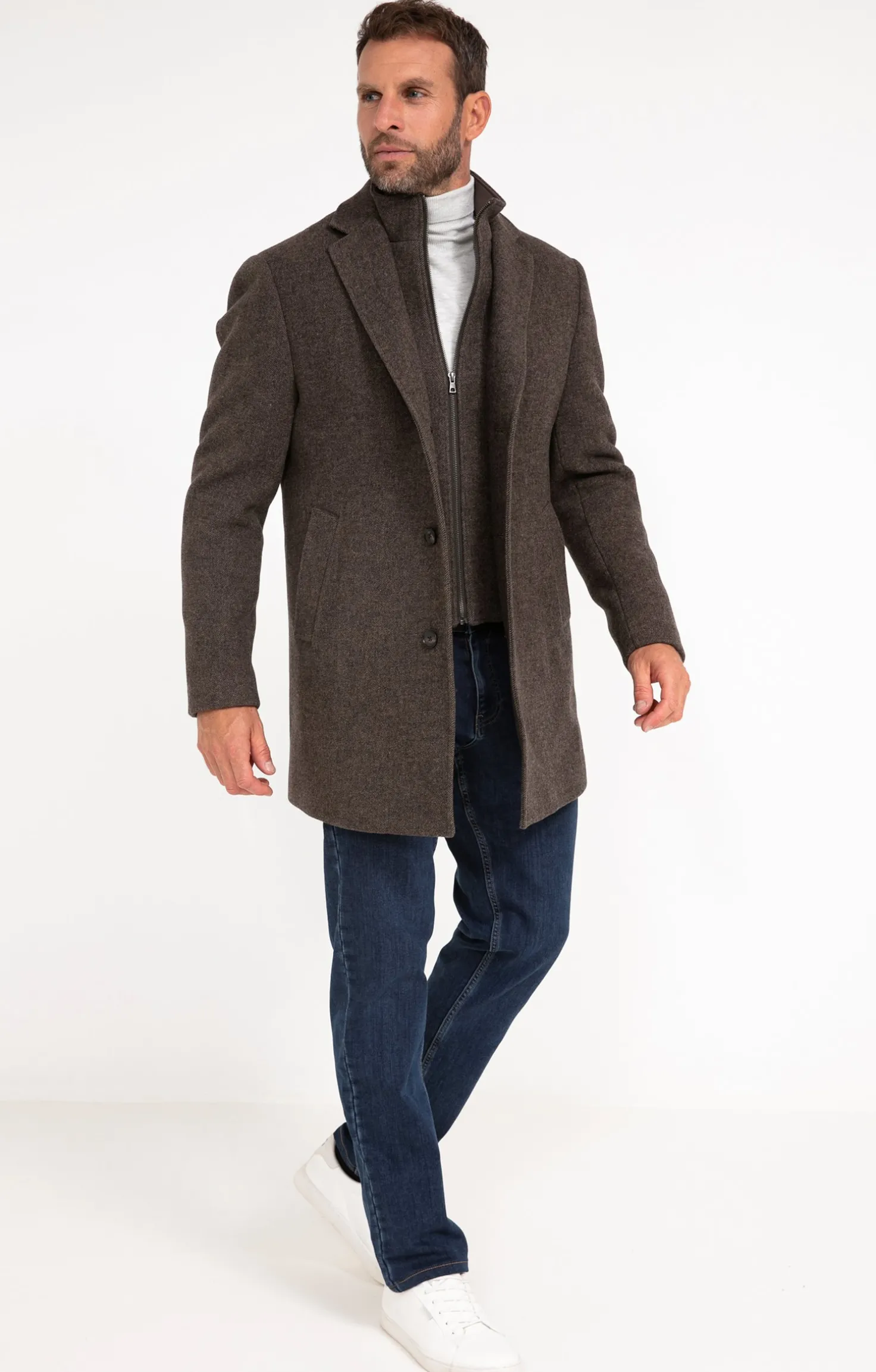 Manteau mi-long BROWNIE -