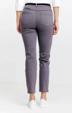 Pantalon 7/8 avec ceinture similicuir -