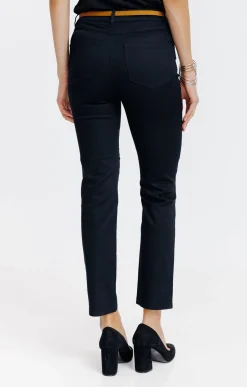Pantalon 7/8 avec ceinture similicuir -
