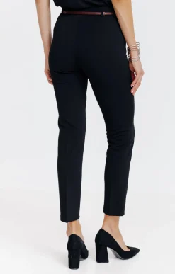 Pantalon 7/8 ville avec ceinture -