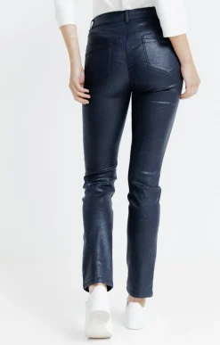 Pantalon aspect irisé -