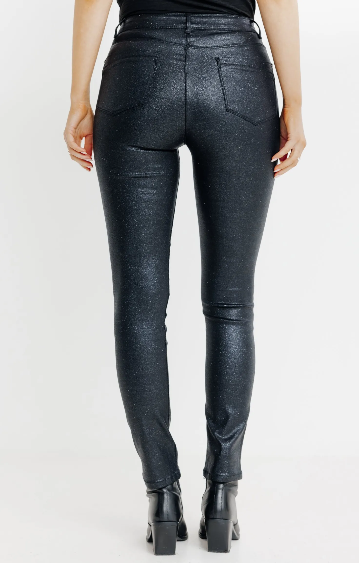 Pantalon aspect irisé -