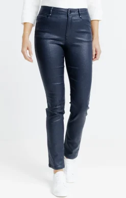 Pantalon aspect irisé -