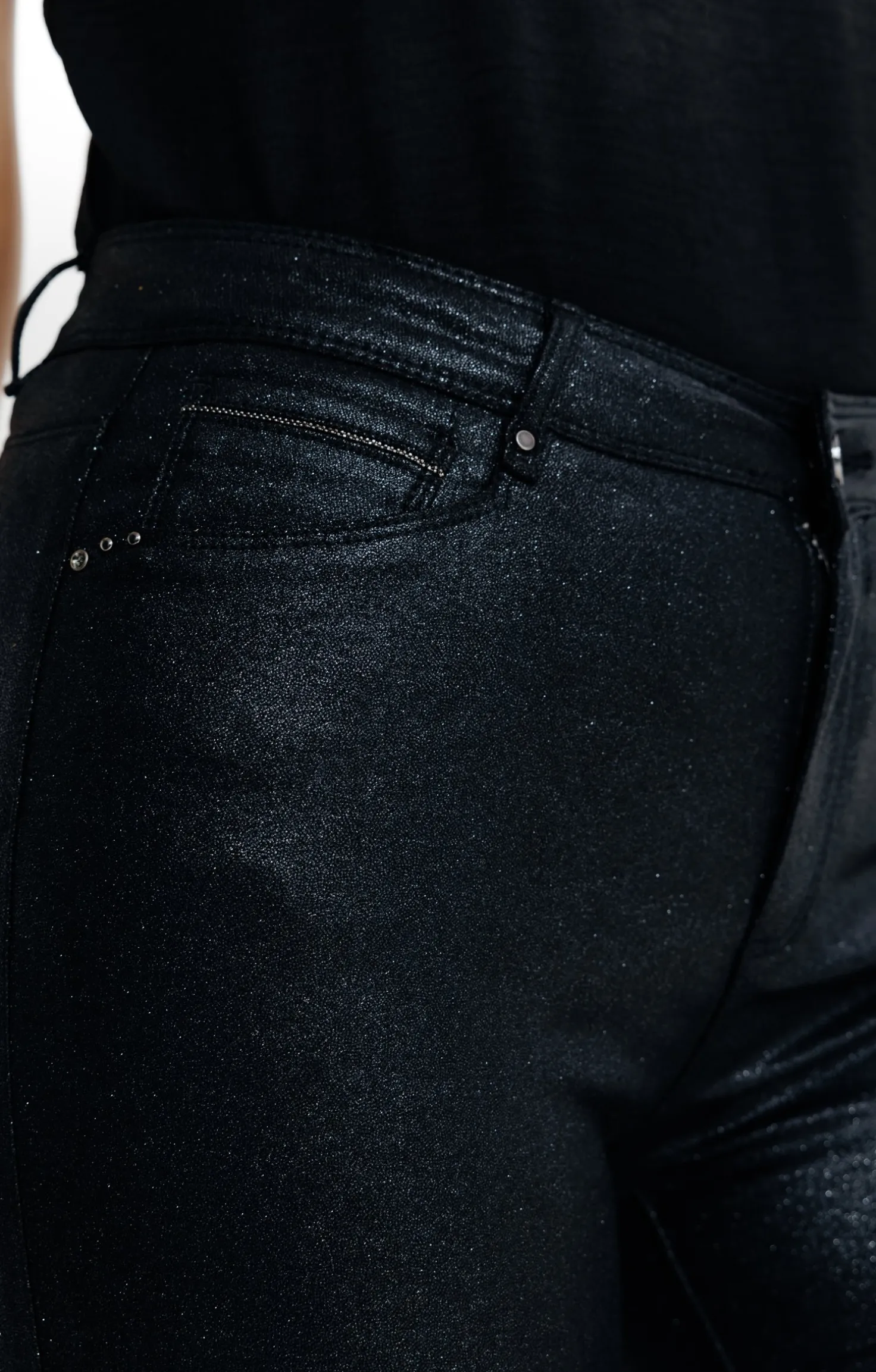 Pantalon aspect irisé -