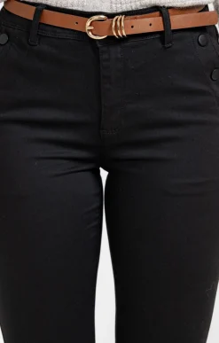 Pantalon avec modal détail boutons pont -