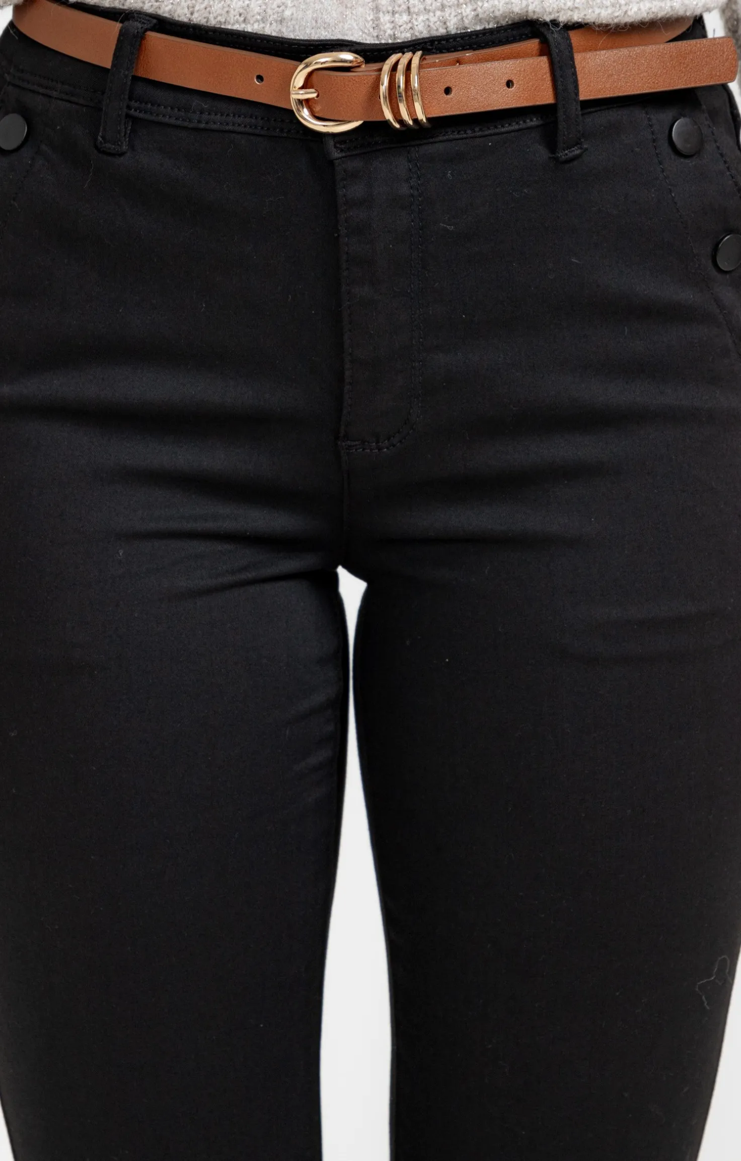 Pantalon avec modal détail boutons pont -