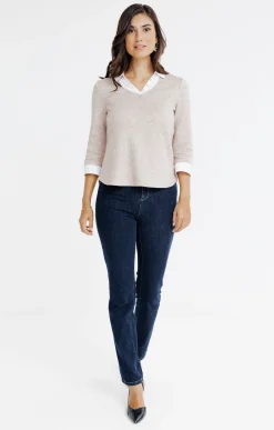 Pantalon denim brut bi-stretch -