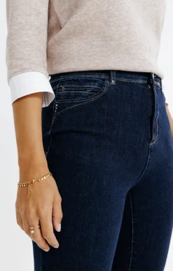 Pantalon denim brut bi-stretch -