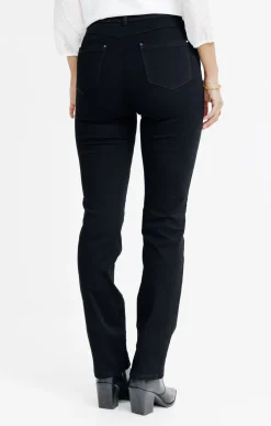 Pantalon denim noir bi-stretch -