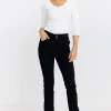 Pantalon droit double boutonnage -