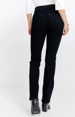Pantalon droit double boutonnage -