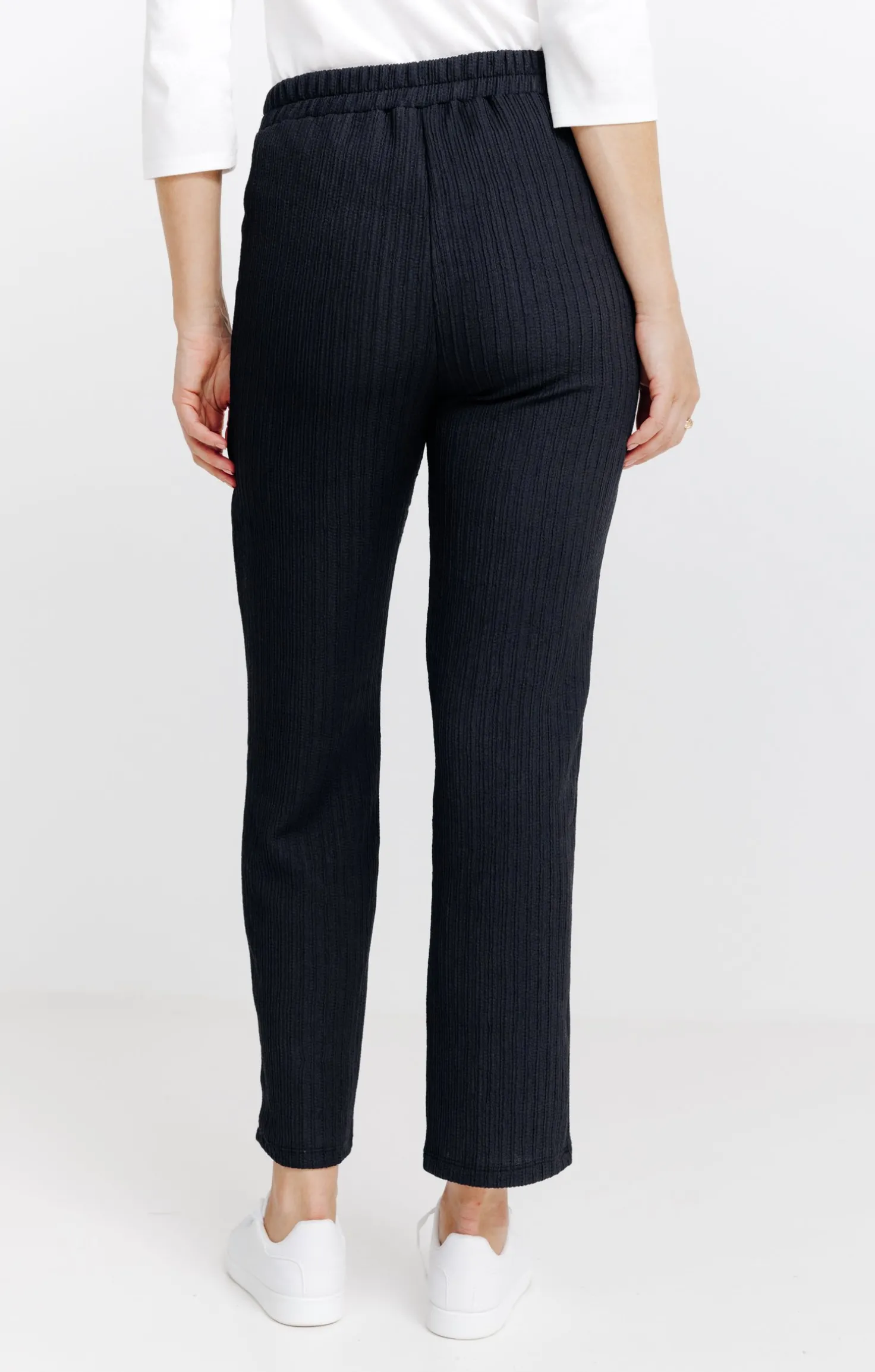 pantalon droit plissé -