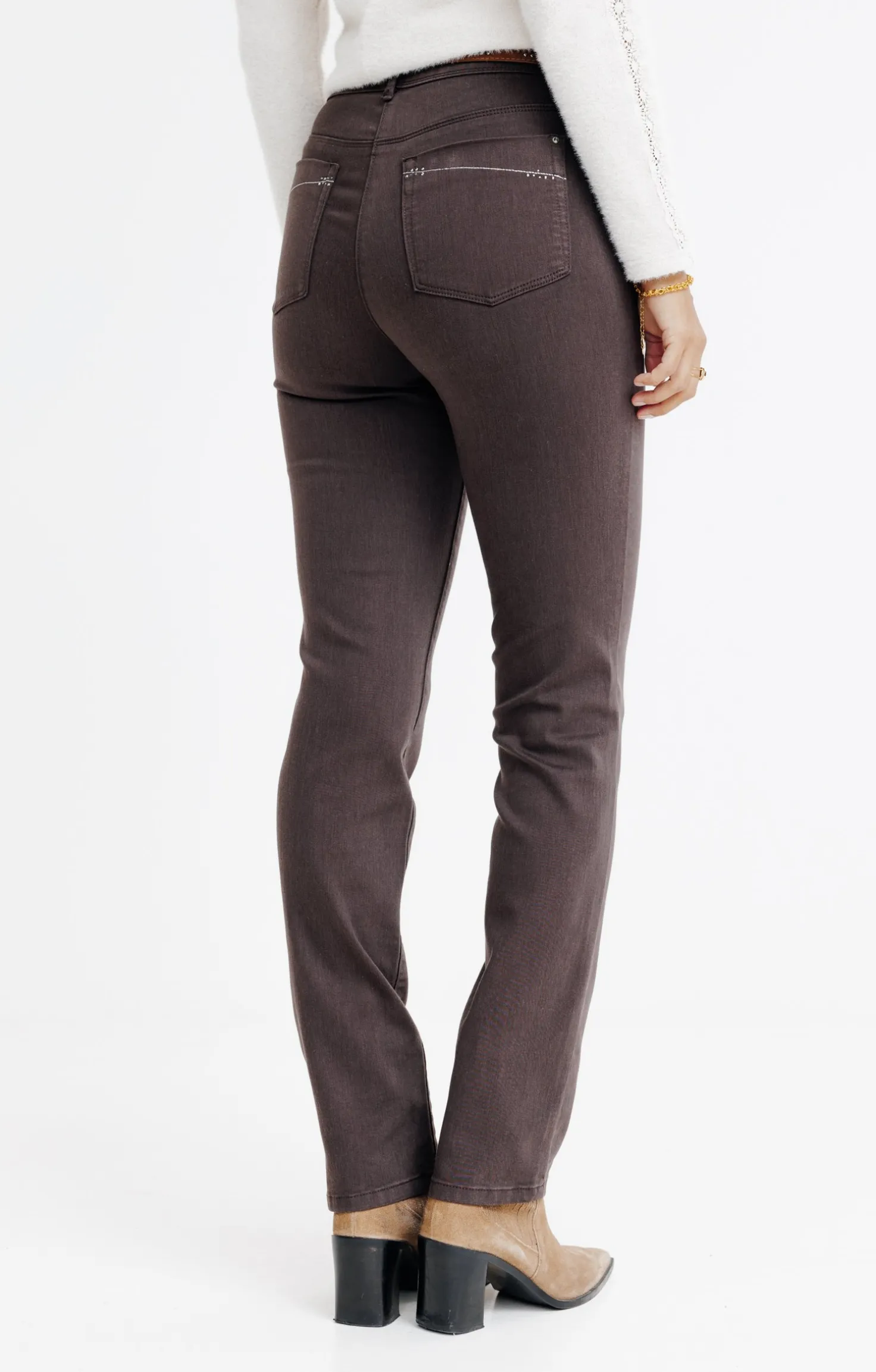 Pantalon détail strass -
