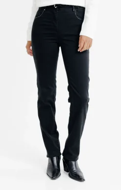 Pantalon détail strass -