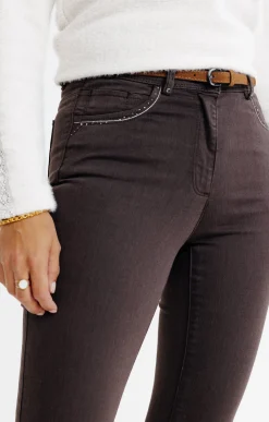 Pantalon détail strass -