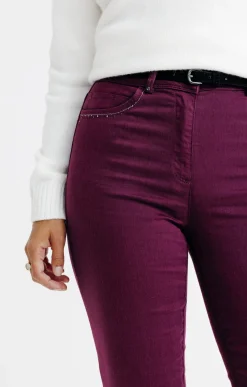 Pantalon détail strass -