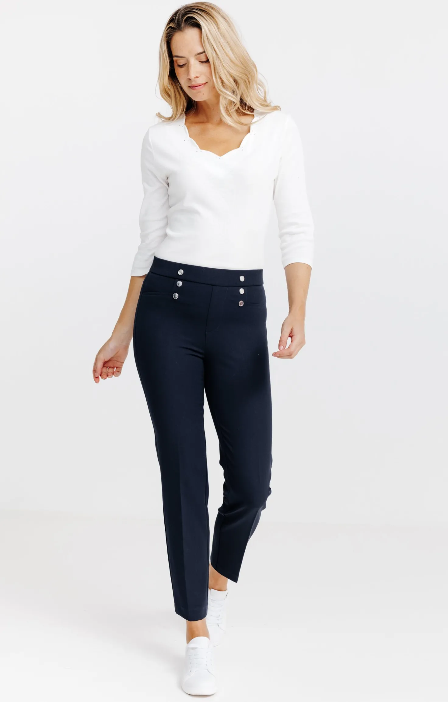 PANTALON EN LORENZO CEINTURE TREGGING -