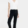 Pantalon fluide élastiqué au dos -