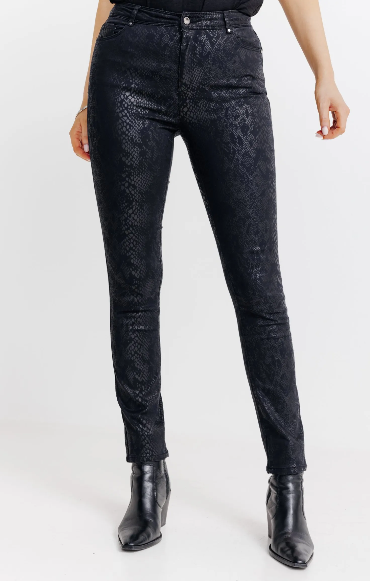 Pantalon imprimé animal -