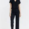 Pantalon large en maille -