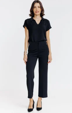 Pantalon large en maille -