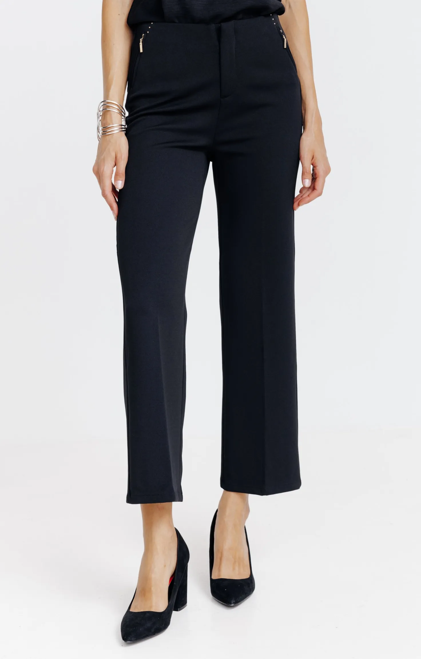 Pantalon large en maille -