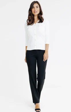 Pantalon montage lorenzo détails strass -