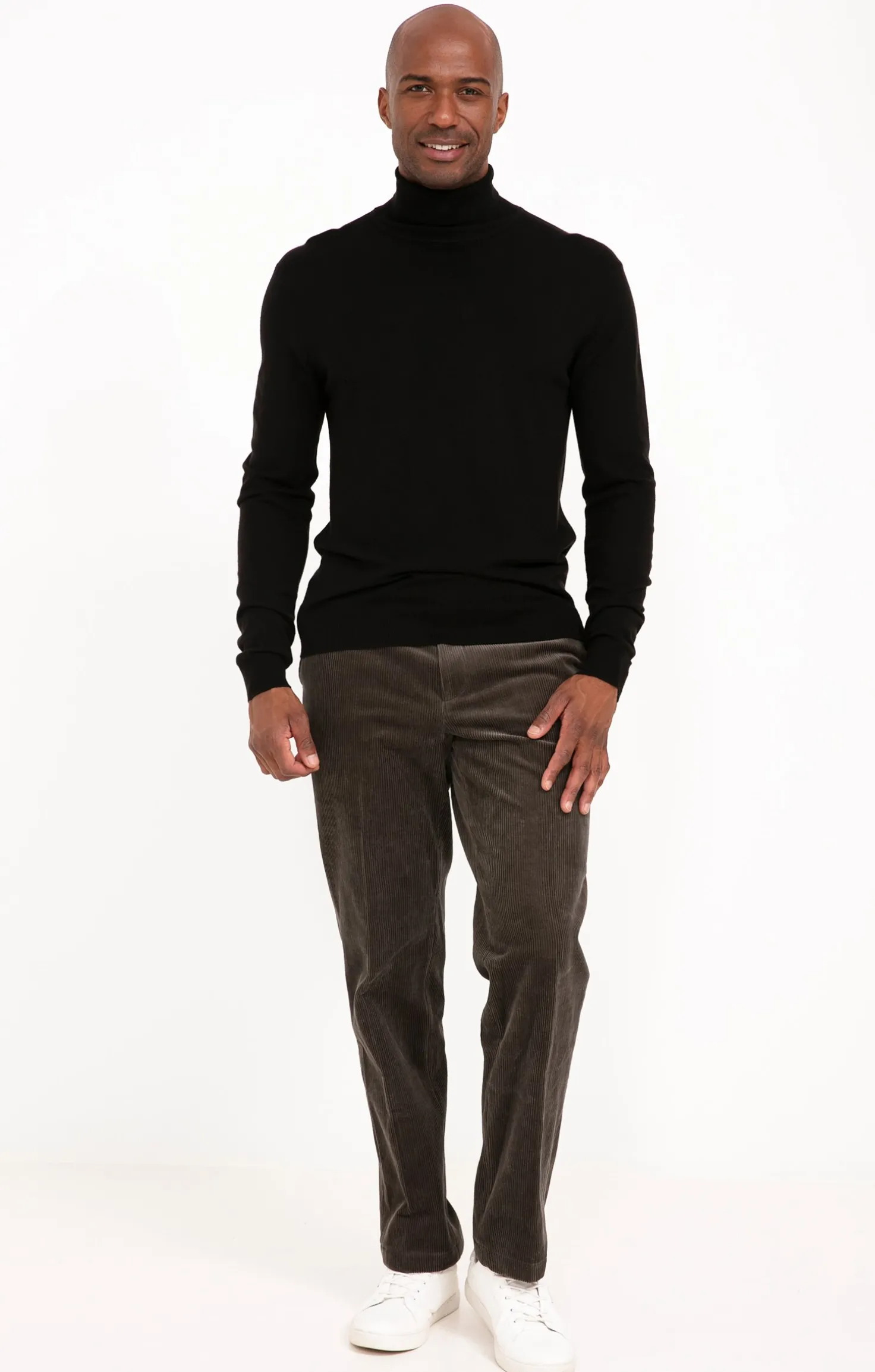 Pantalon velours extensible -