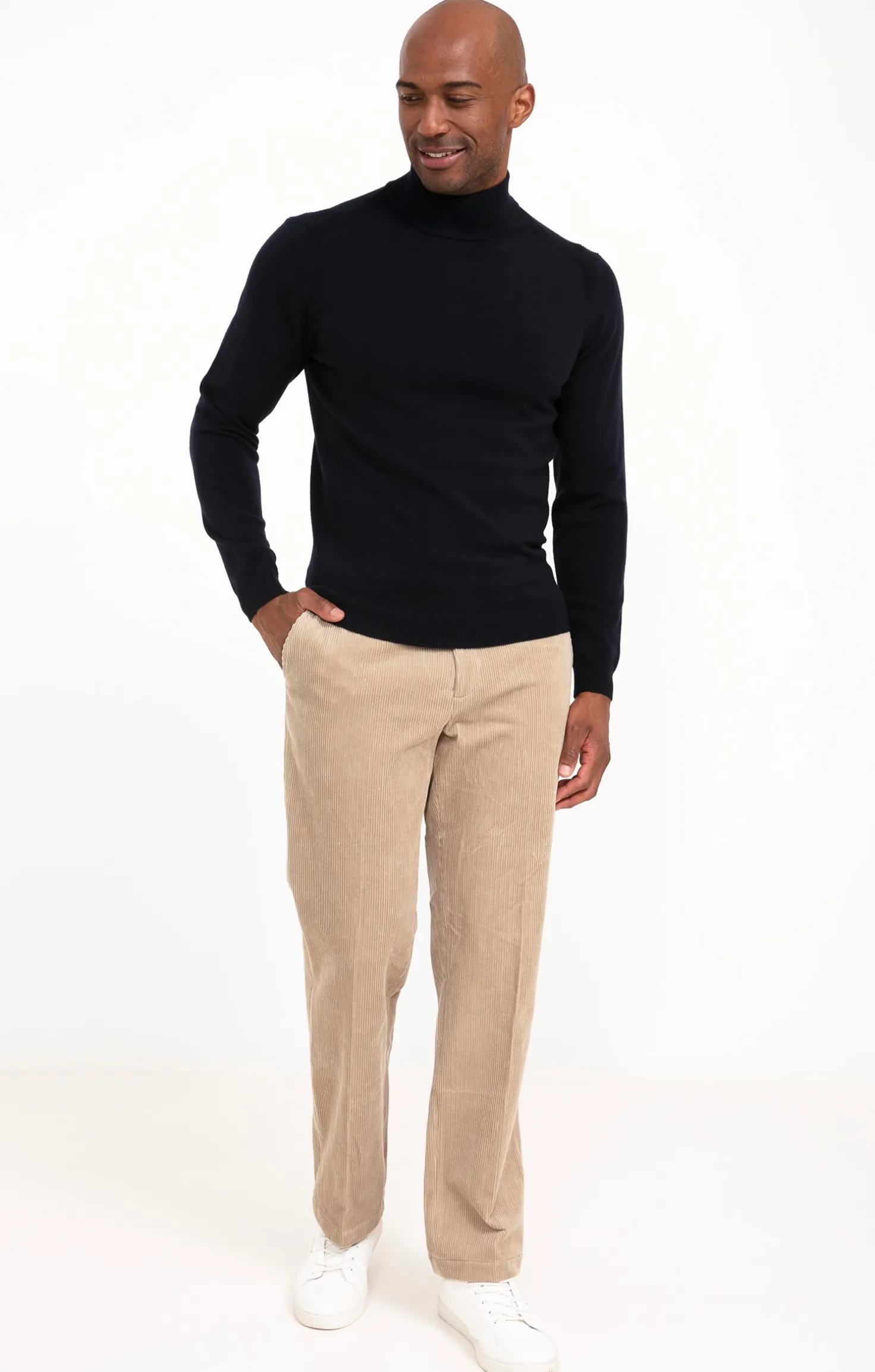 Pantalon velours extensible -
