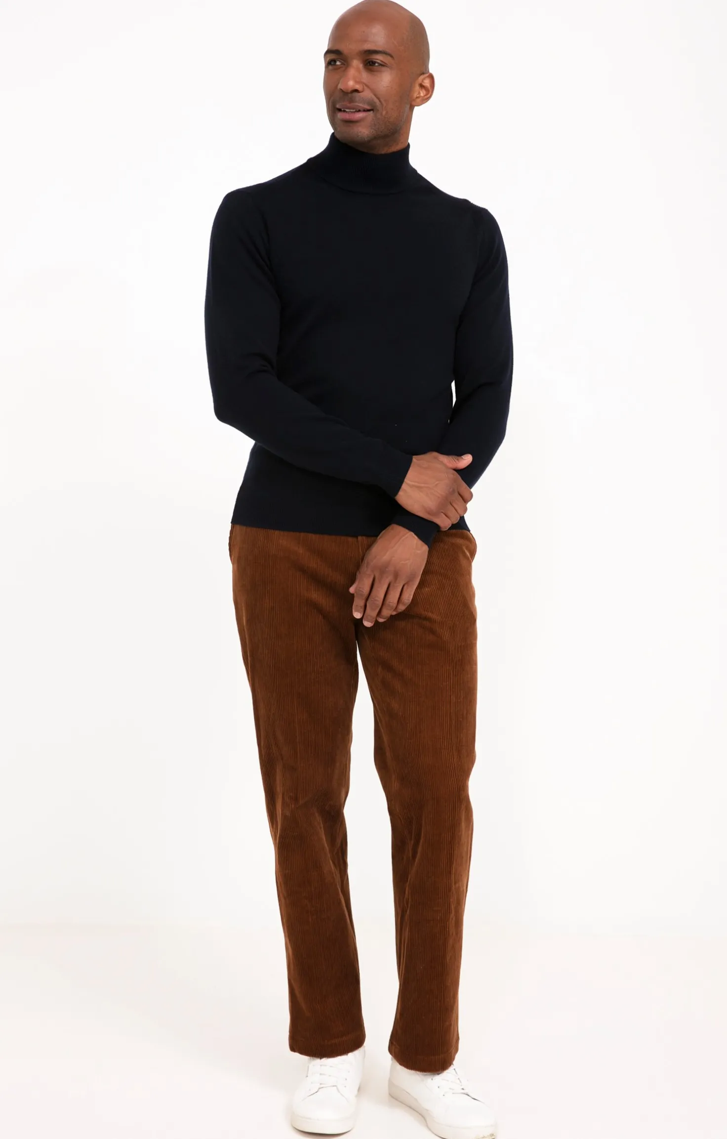 Pantalon velours extensible -